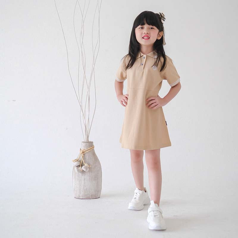Lily And Clark Dress Polo Anak Warna Moca - DP02