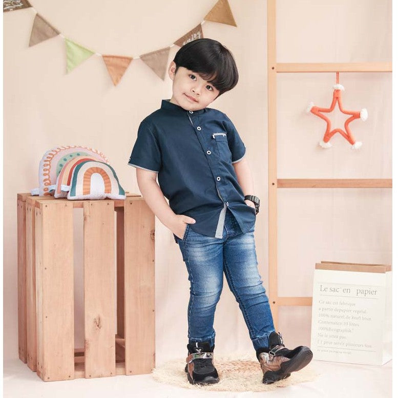 KEMEJA PENDEK ANAK KP01