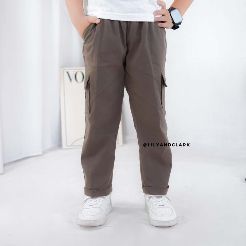 Celana Cargo Basic Abu CA04