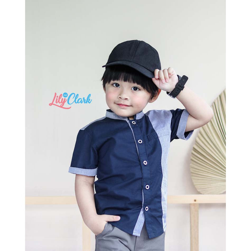 KEMEJA PENDEK KOKO ANAK KKL02