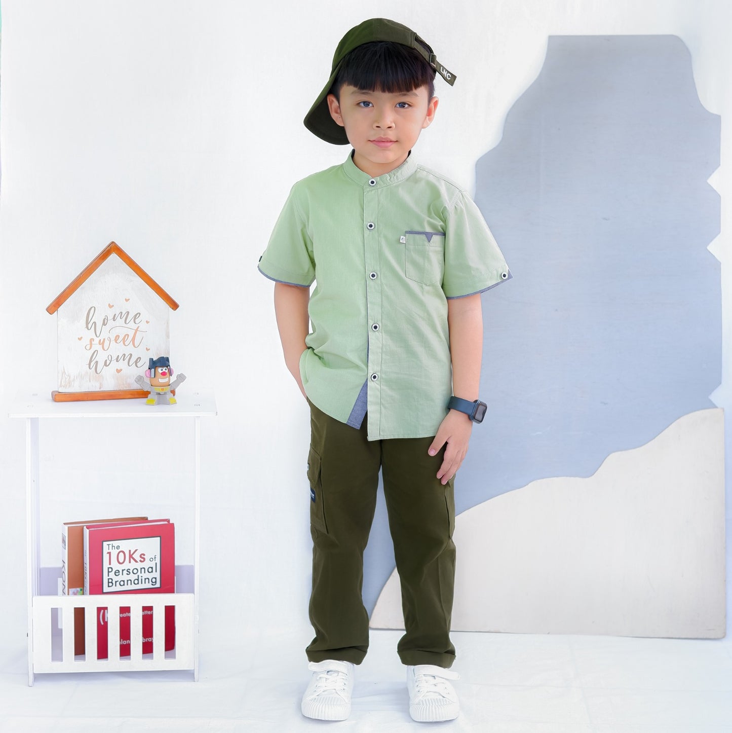 KEMEJA PENDEK ANAK KP11