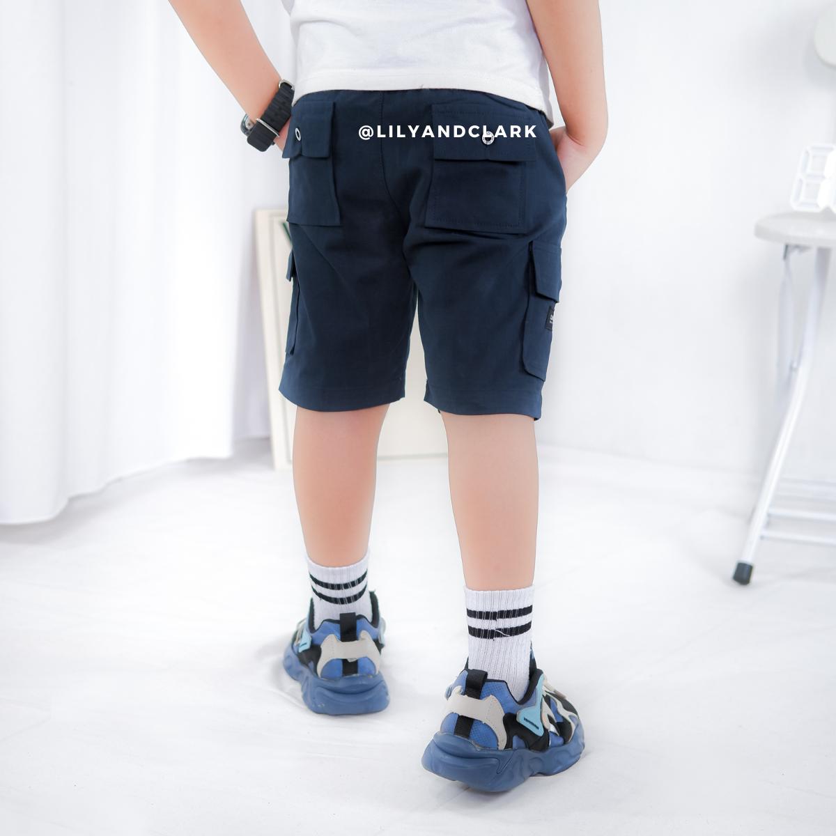Celana Cargo Pendek Anak Navy - CAP02