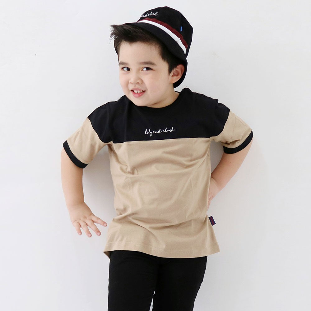 Lily And Clark Kaos Anak Warna Mocca kombinasi KLC22