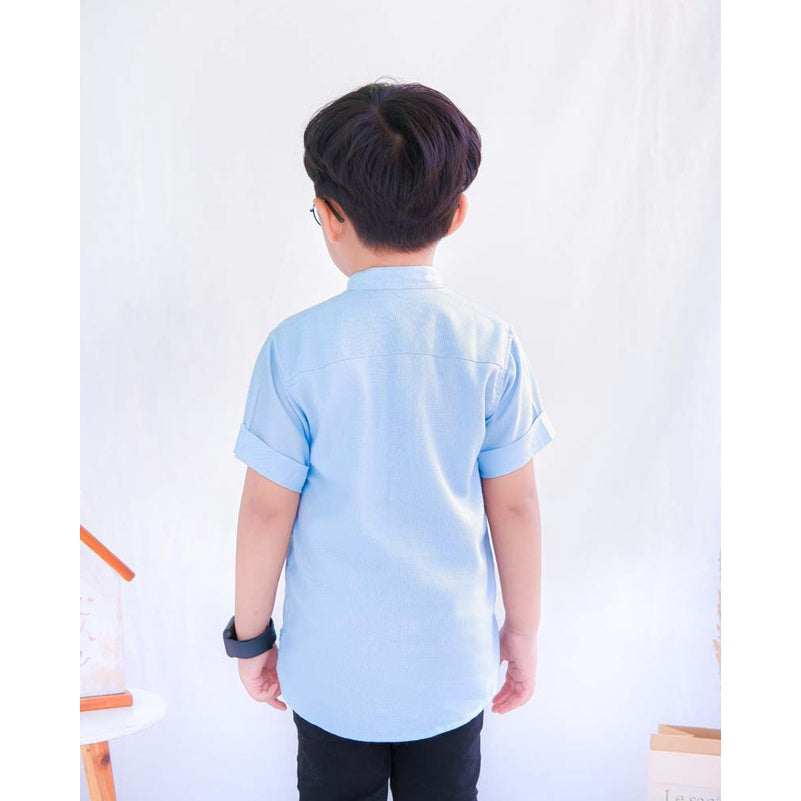 KEMEJA PENDEK ANAK LINEN KL05