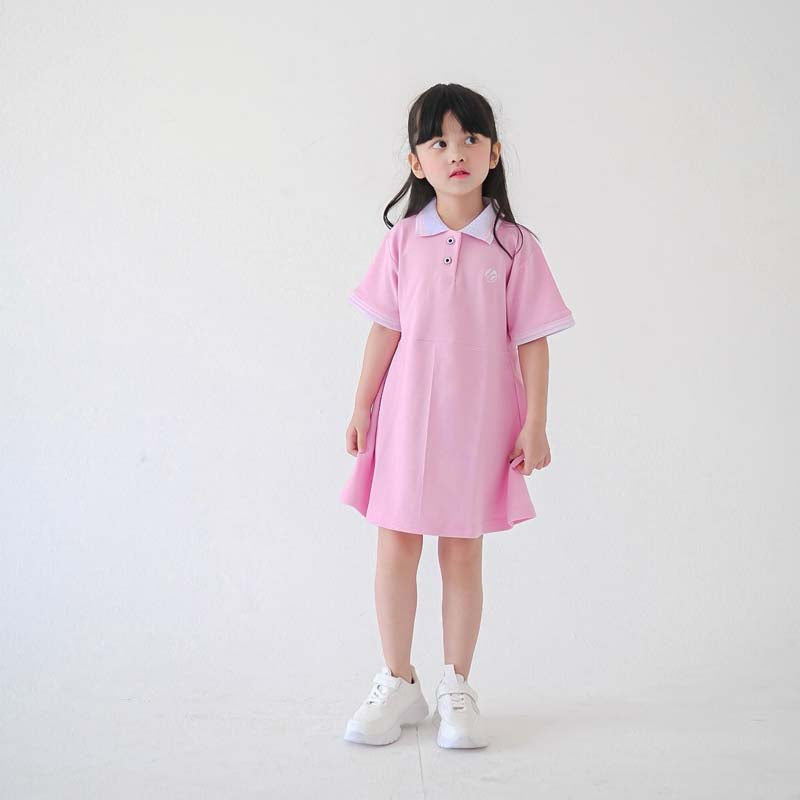 Lily And Clark Dress Polo Anak Warna Pink - DP01