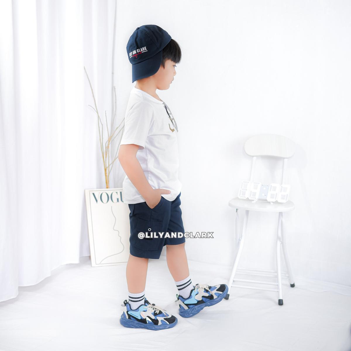 Celana Cargo Pendek Anak Navy - CAP02