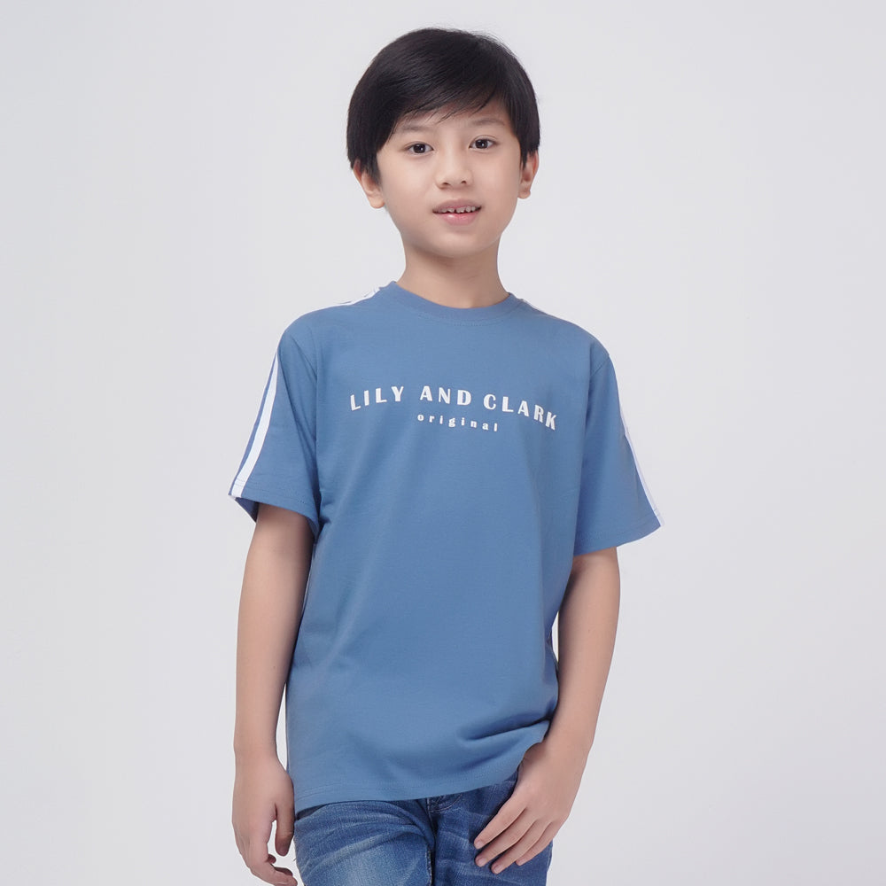 Lily And Clark Kaos Anak Warna Steel blue KLC64