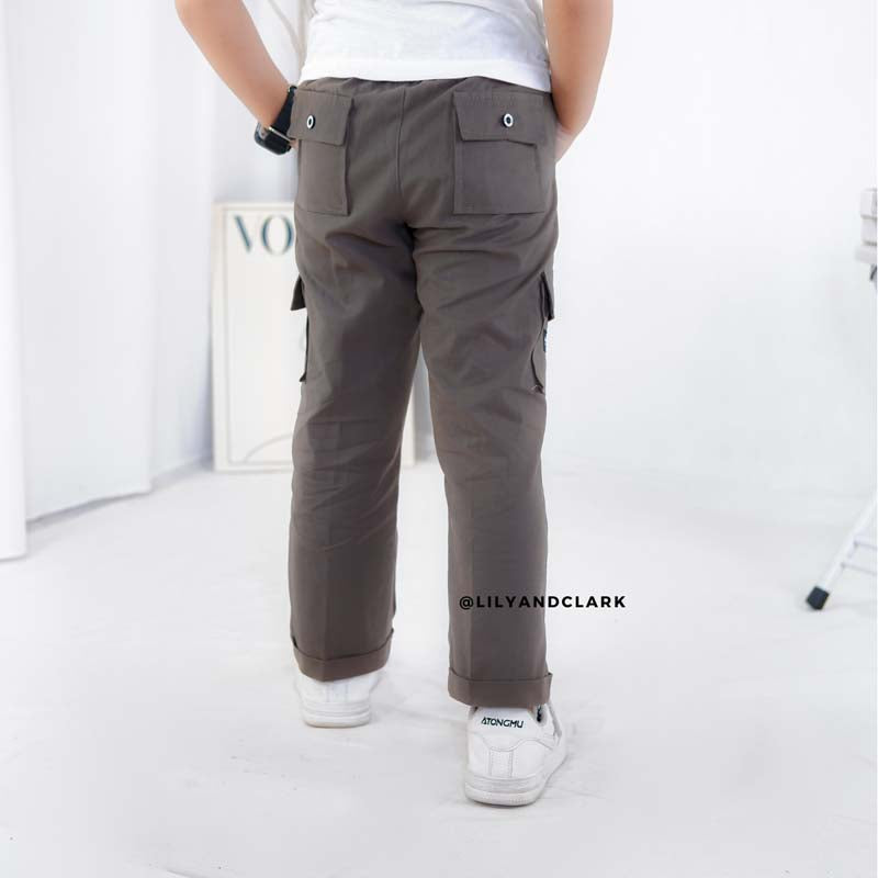 Celana Cargo Basic Abu CA04