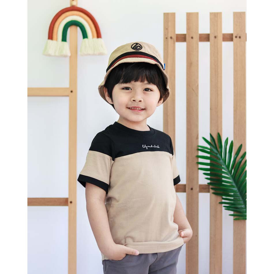 Lily And Clark Kaos Anak Warna Mocca kombinasi KLC22