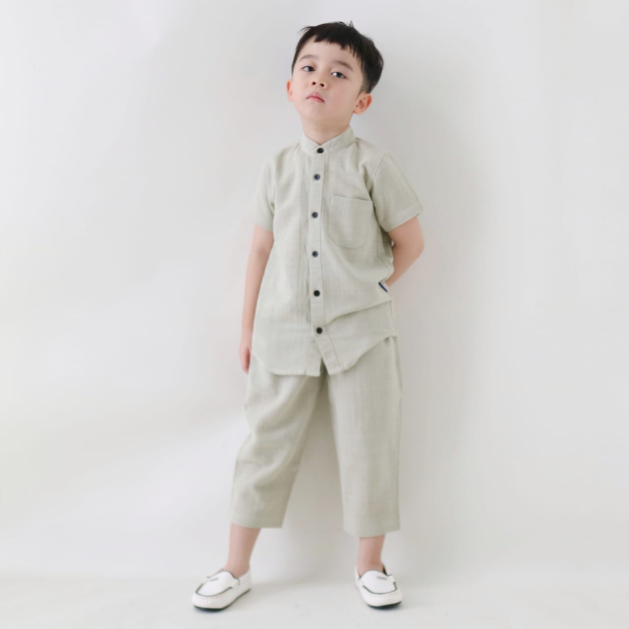 STELAN KOKO ANAK LINEN SK07 GREENTEA