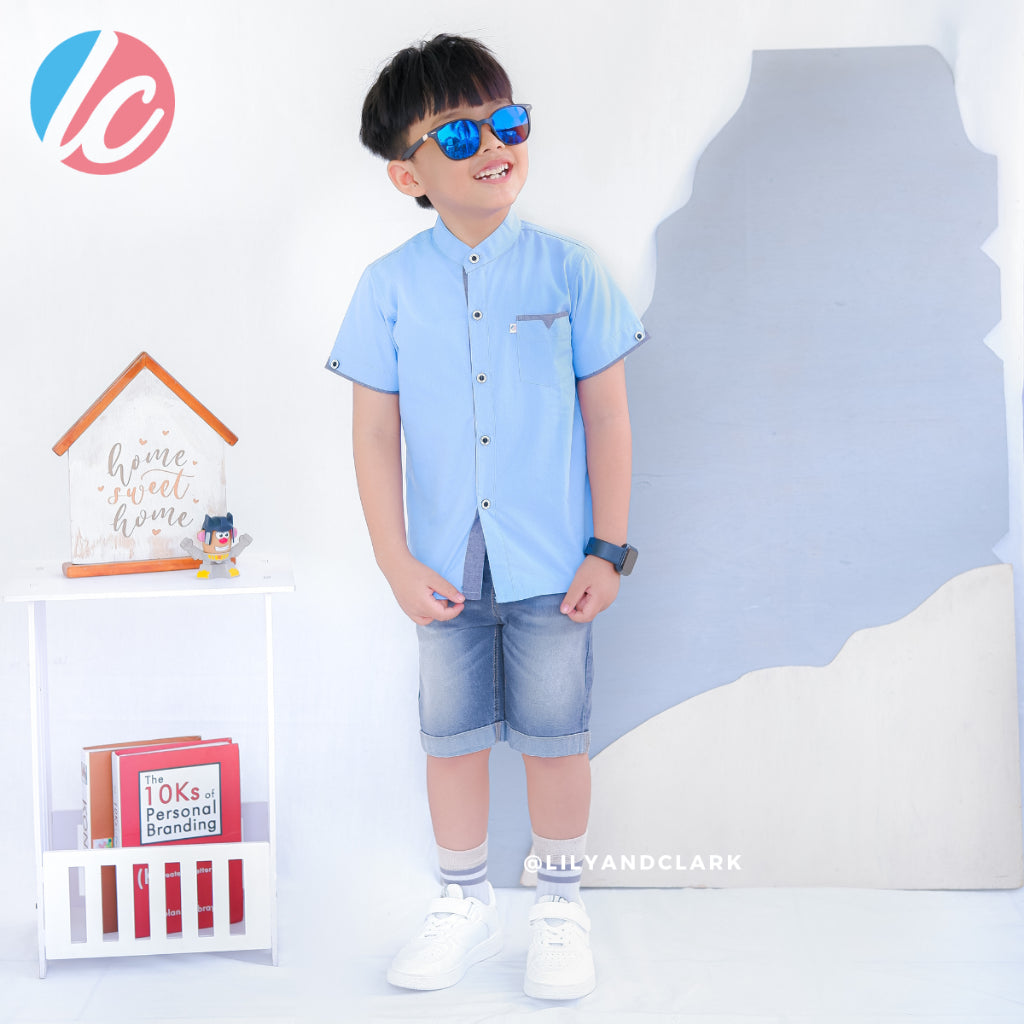 KEMEJA PENDEK ANAK KP12