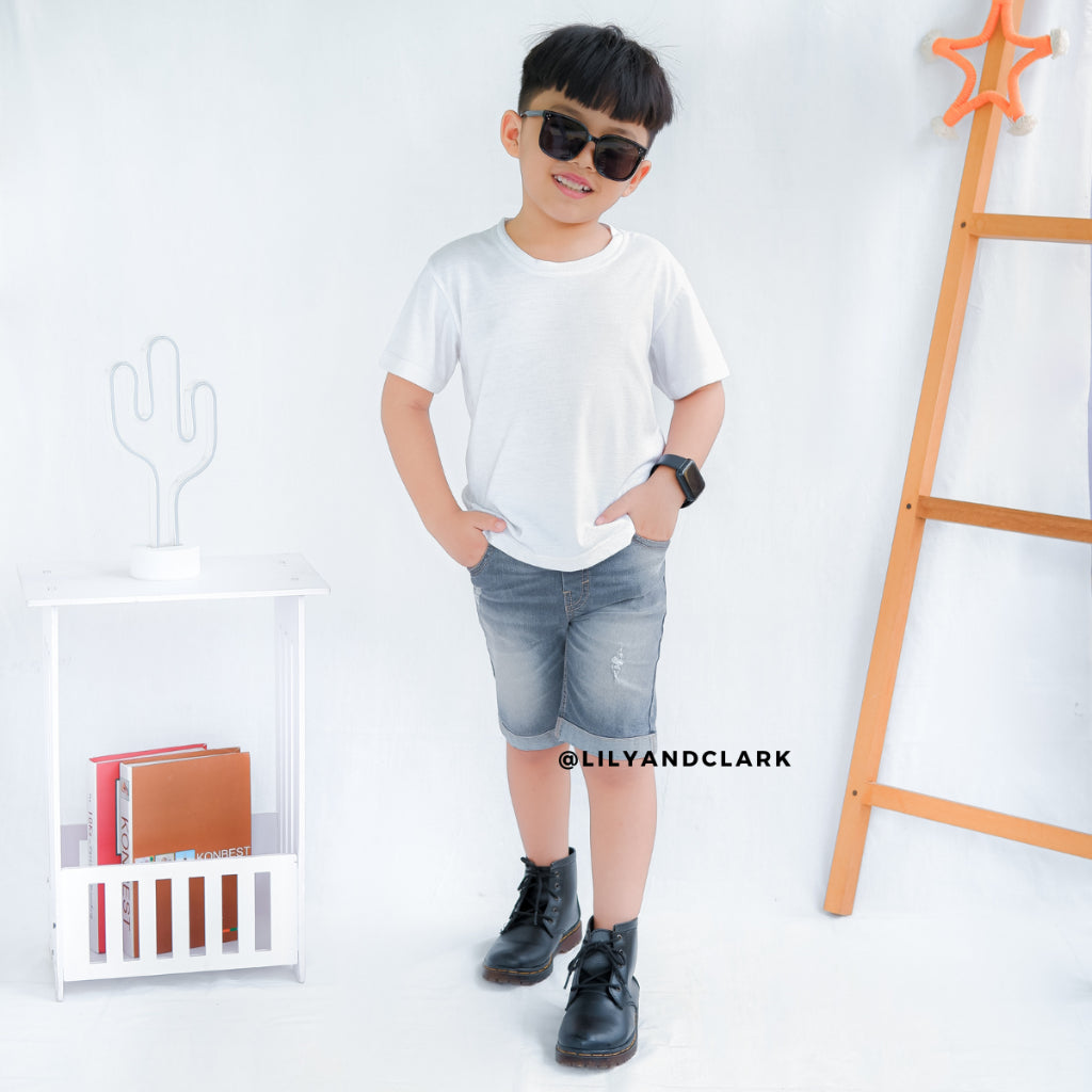 CELANA JEANS PENDEK ABU JPA02