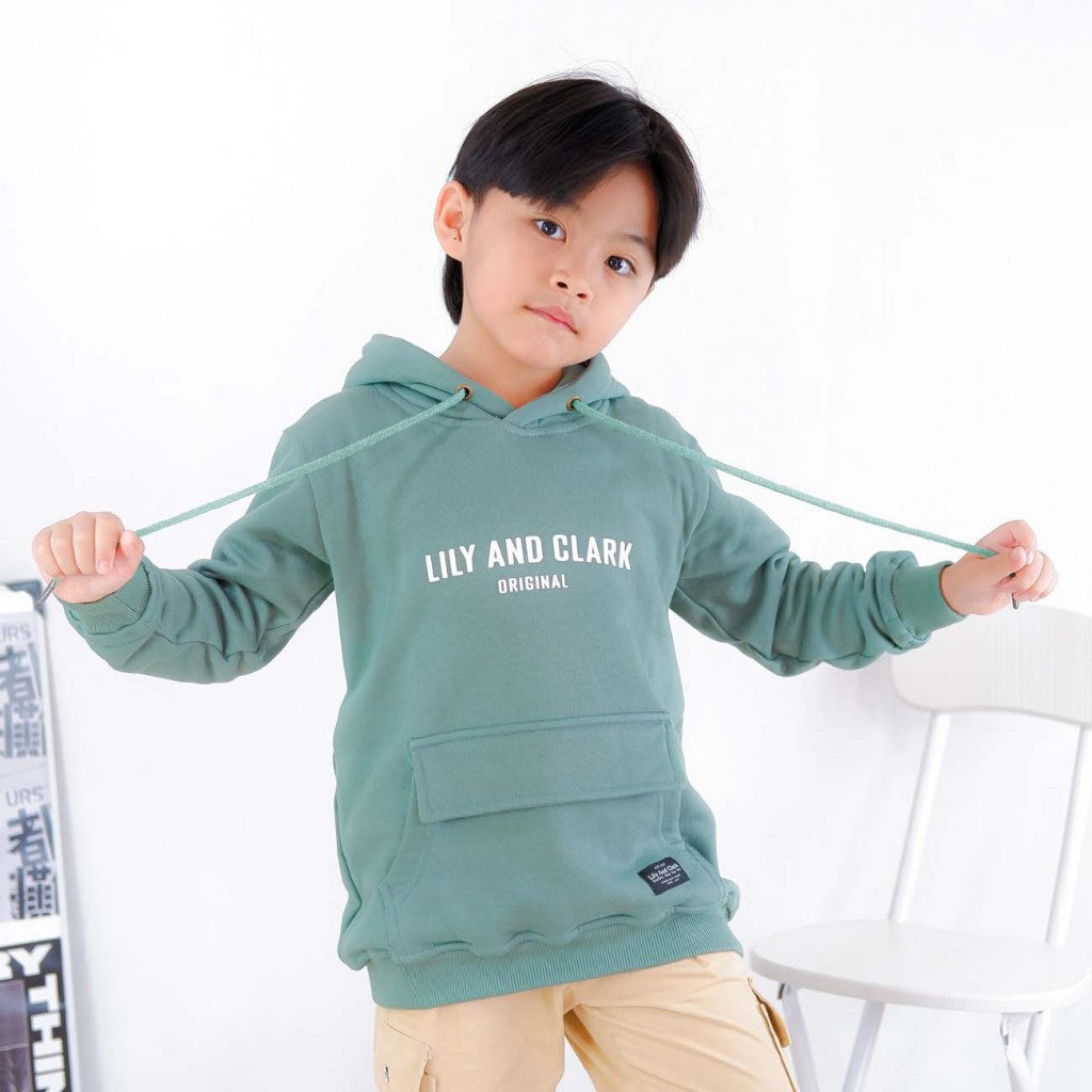Hoodie Anak Mineral Hijau HD01