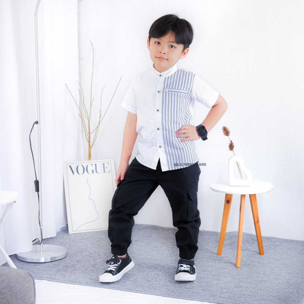 KEMEJA PENDEK ANAK KP14