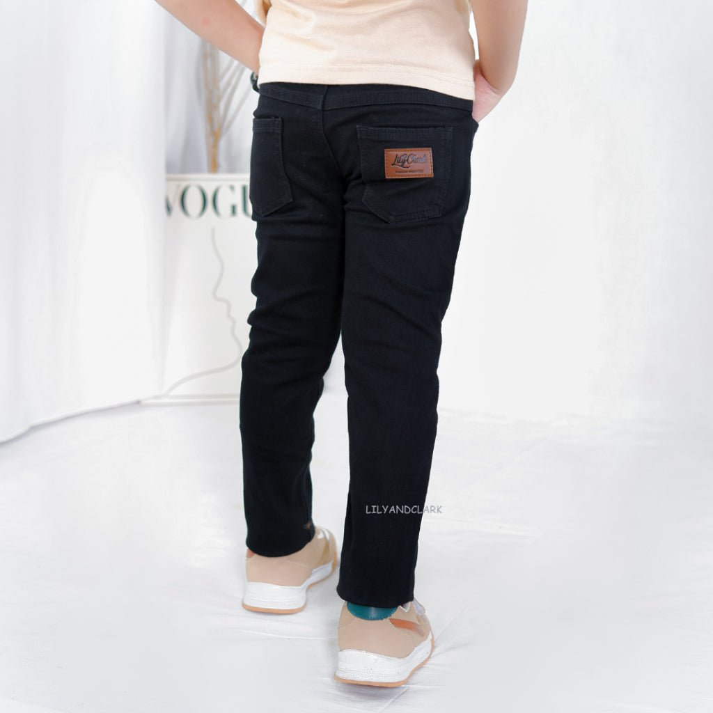 Jeans Anak Hitam Panjang Basic JB03