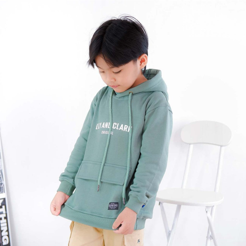 Hoodie Anak Mineral Hijau HD01
