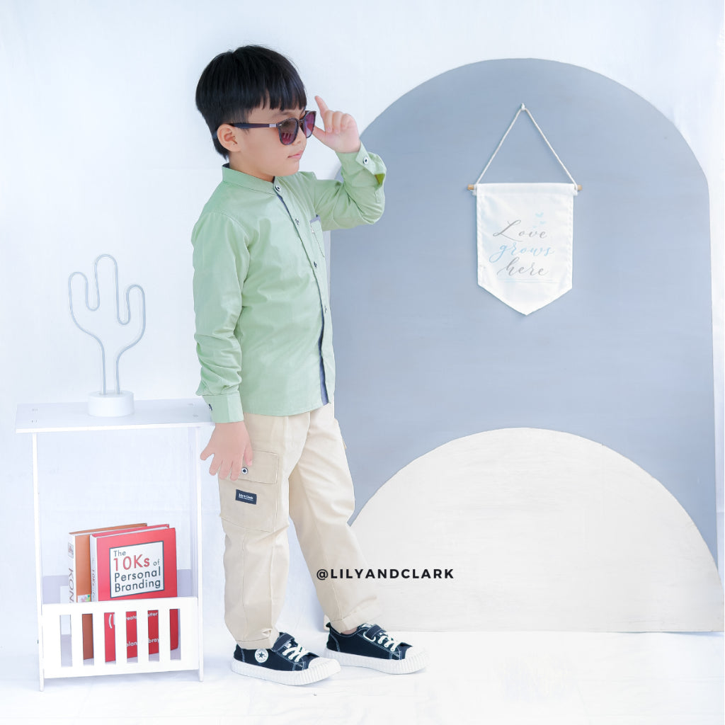 Celana Cargo Basic Cream CA01