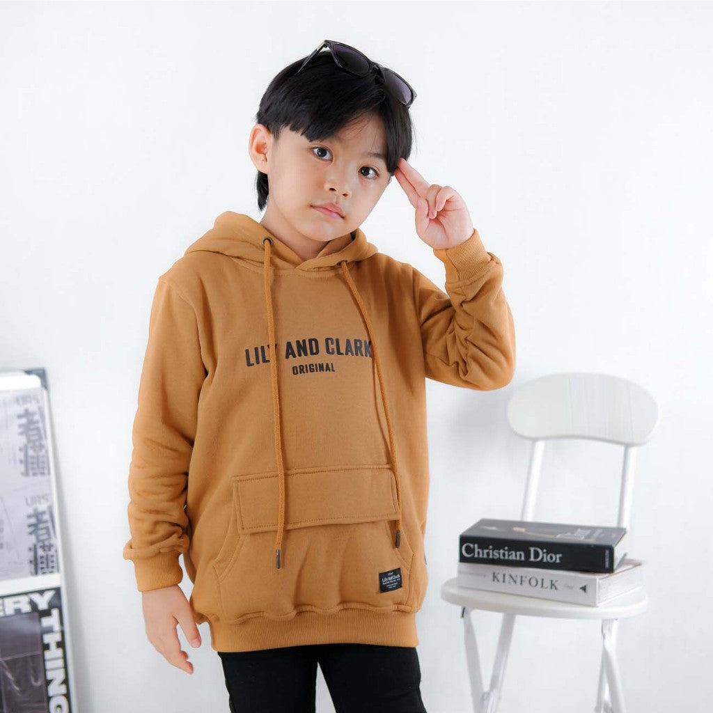 Hoodie Anak Almond Brown HD02