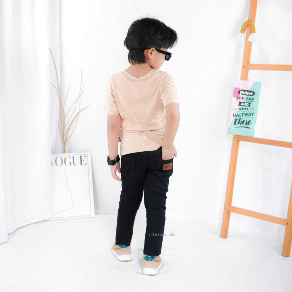 Jeans Anak Hitam Panjang Basic JB03