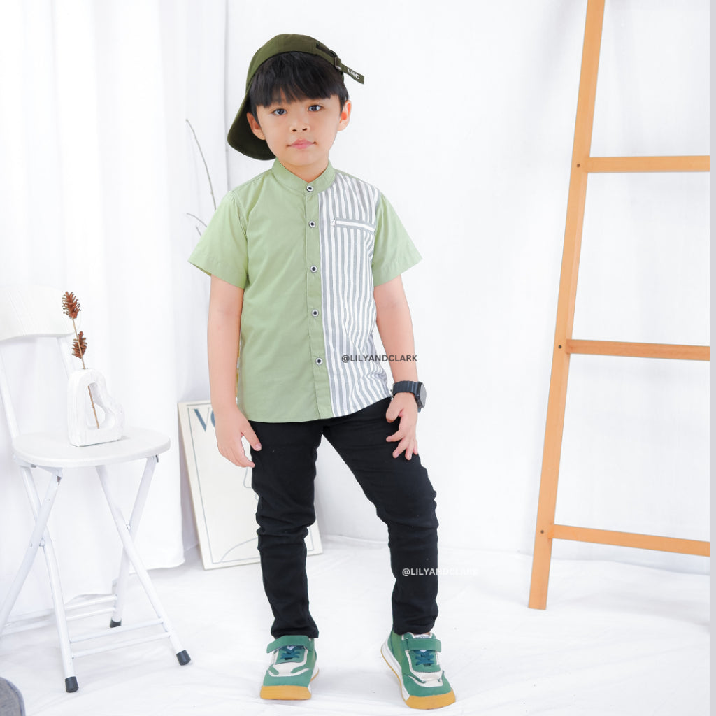 KEMEJA PENDEK ANAK KP15