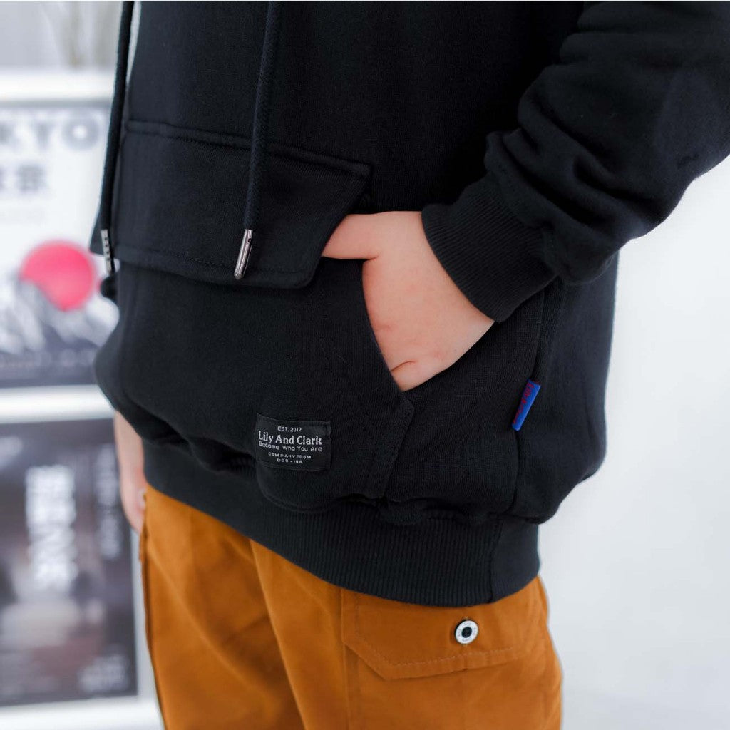 Hoodie Anak Hitam HD03