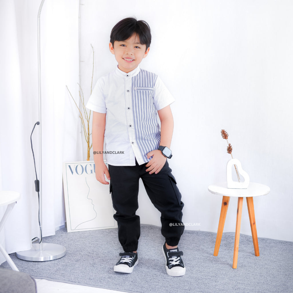 KEMEJA PENDEK ANAK KP14