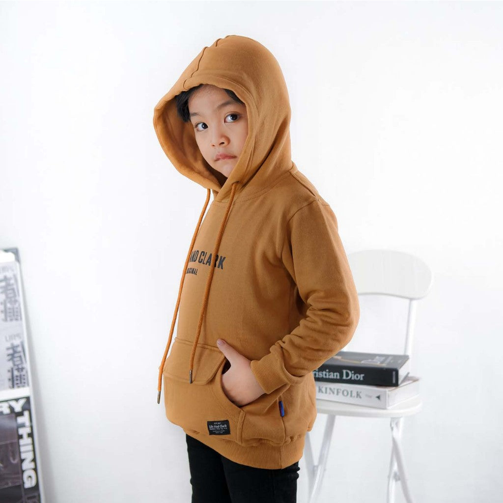 Hoodie Anak Almond Brown HD02