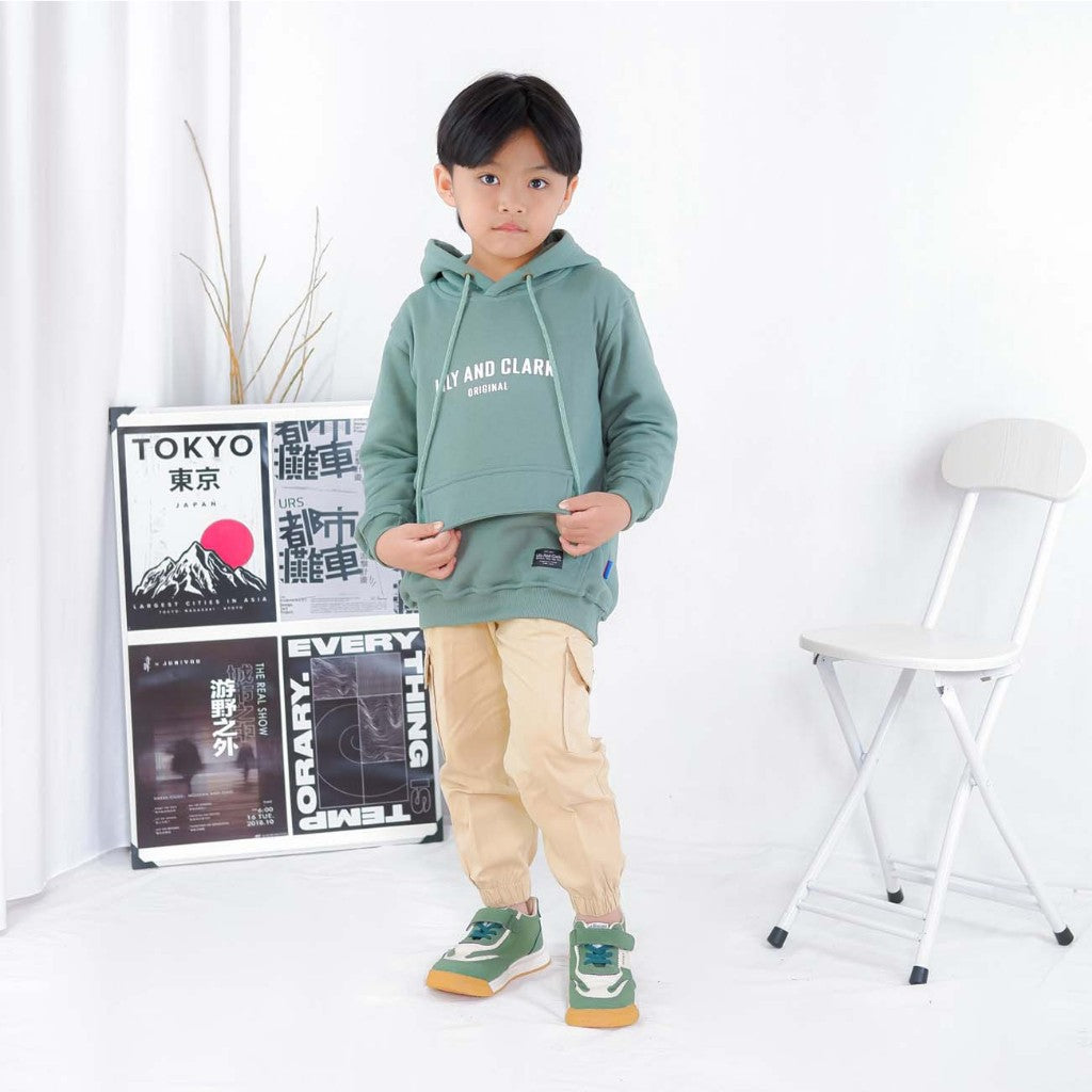 Hoodie Anak Mineral Hijau HD01
