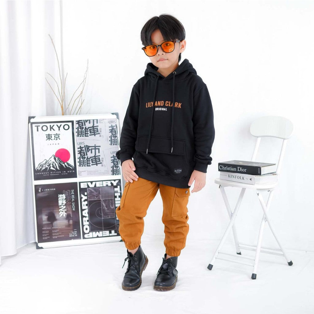 Hoodie Anak Hitam HD03