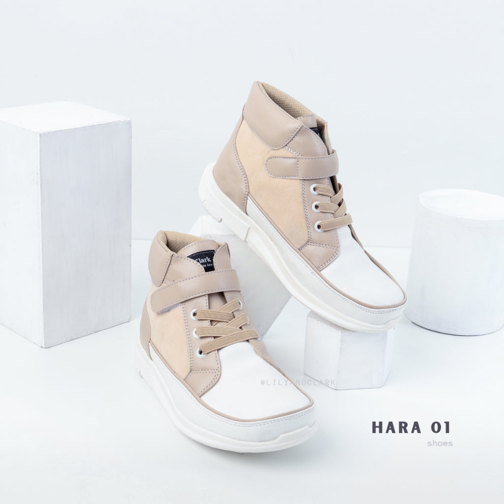 LILY AND CLARK Sepatu Boots anak Warna Mocca HARA01