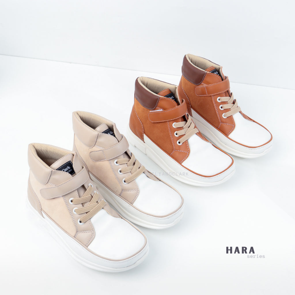 LILY AND CLARK Sepatu Boots anak Warna Mocca HARA01