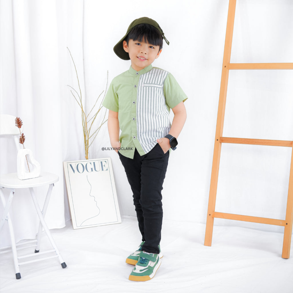 KEMEJA PENDEK ANAK KP15