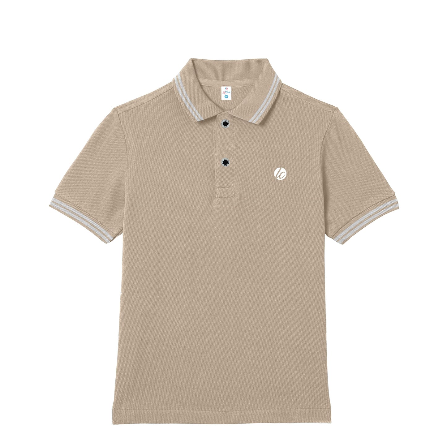 Lily And Clark Kaos Polo Anak Laki-Laki Warna Khaki KK06