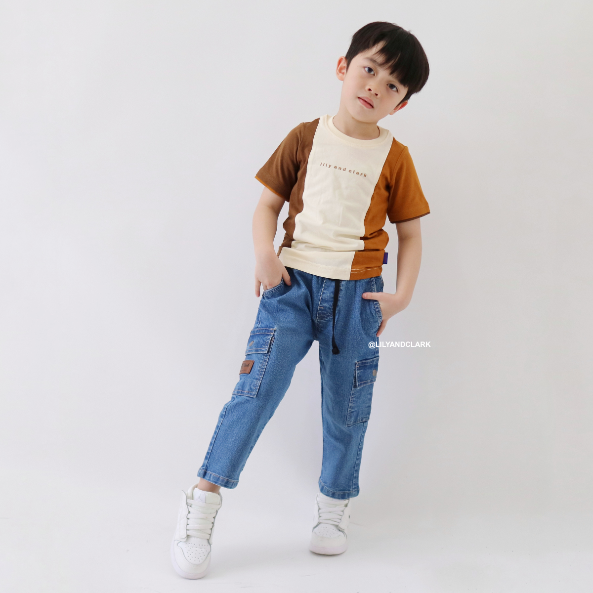 Lily And Clark Jeans Anak Warna Denim Biru - CJL01