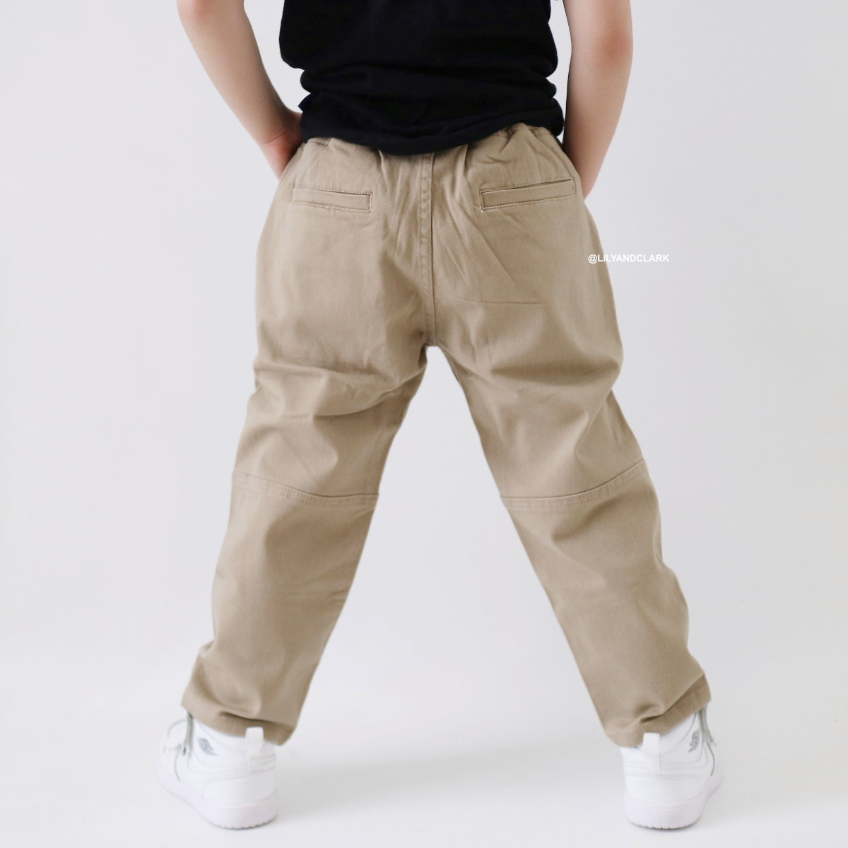 Lily And Clark CHINOS Anak BAGGY PANTS BASIC CB01 KHAKI