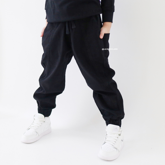 Lily And Clark CHINOS BAGGY PANTS JOGER CBJ02 HITAM