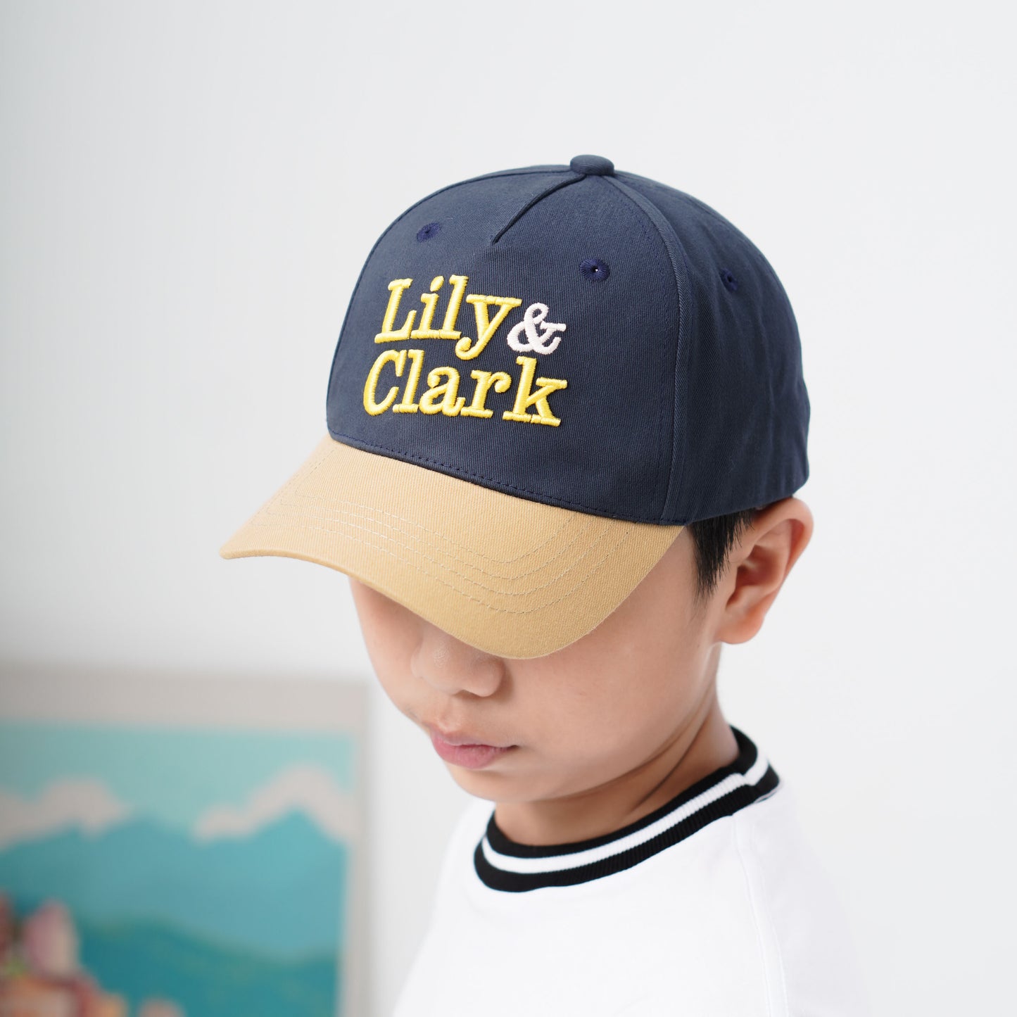 LILY AND CLARK TOPI BASEBALL Anak PREMIUM V2 Warna Navy combine TB19