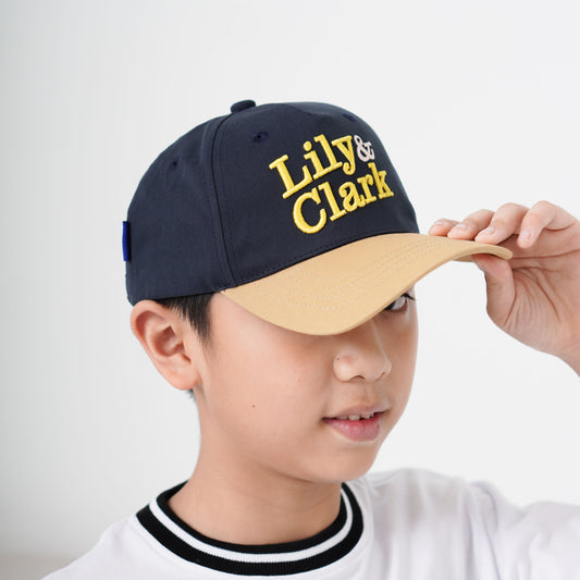 LILY AND CLARK TOPI BASEBALL Anak PREMIUM V2 Warna Navy combine TB19