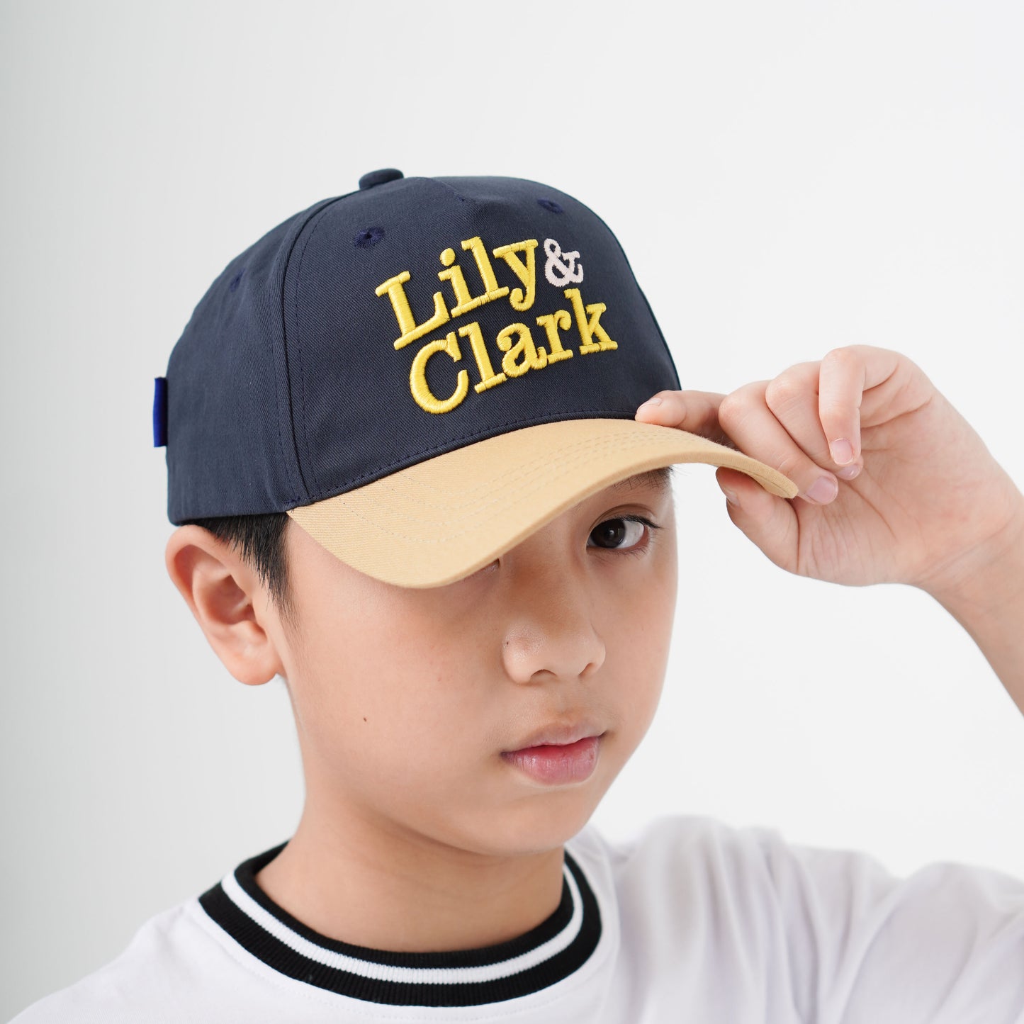 LILY AND CLARK TOPI BASEBALL Anak PREMIUM V2 Warna Navy combine TB19