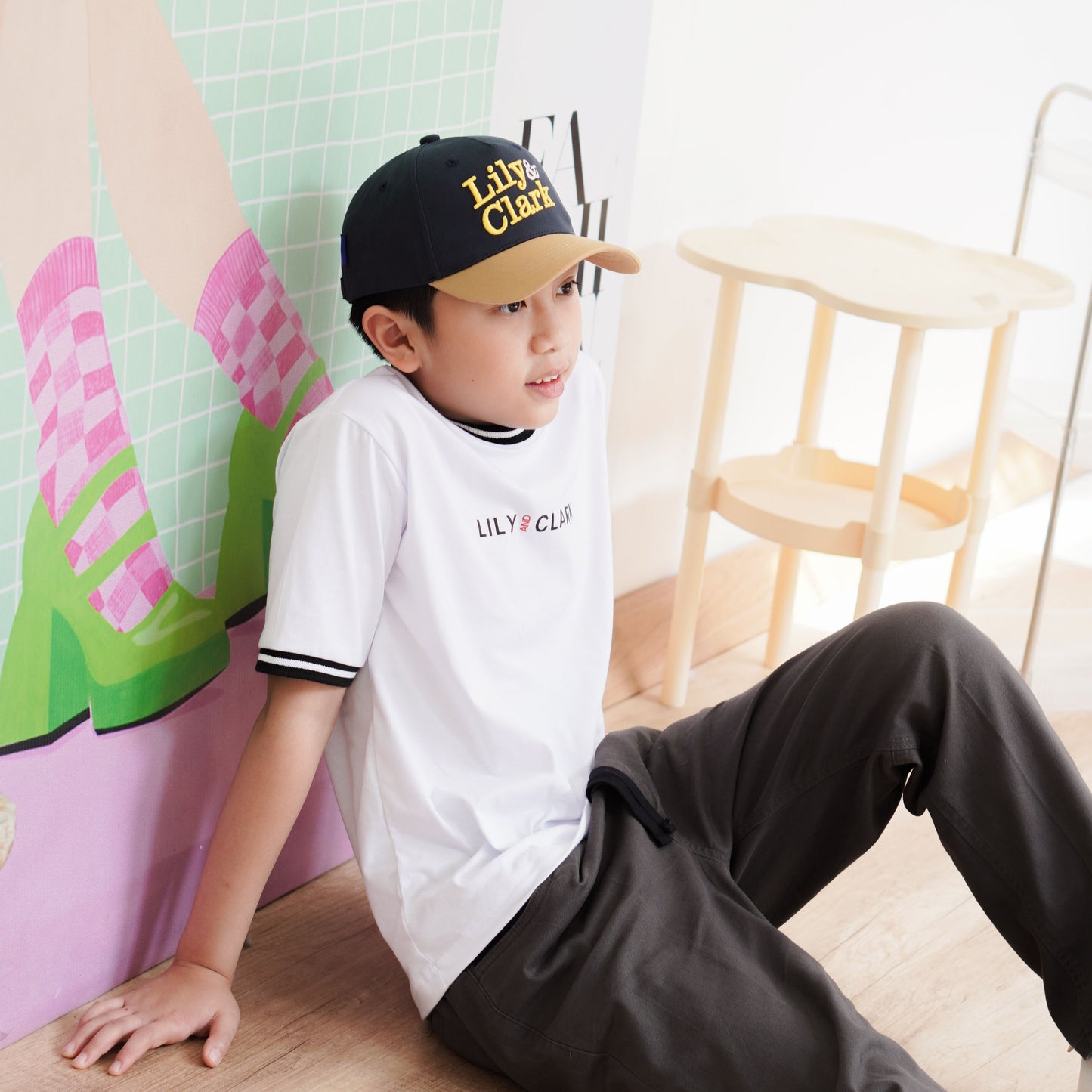 LILY AND CLARK TOPI BASEBALL Anak PREMIUM V2 Warna Navy combine TB19