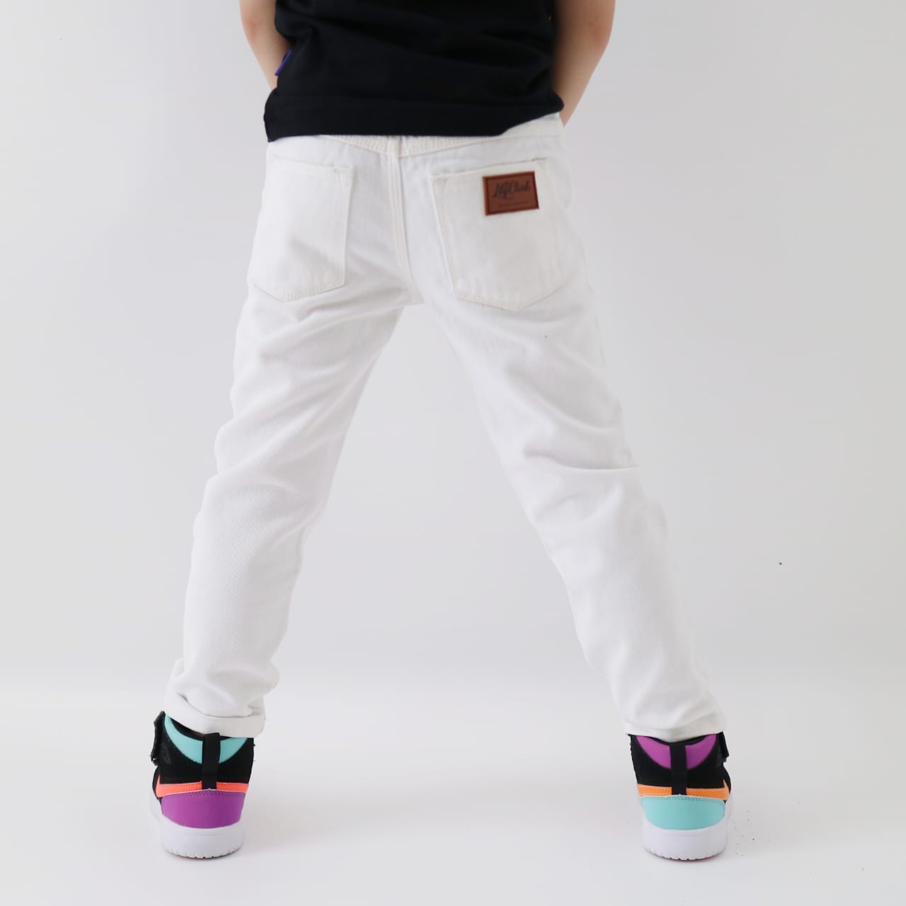 LILY AND CLARK Jeans Anak warna Broken Whita premium JW01