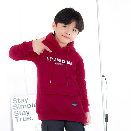 Hoodie Anak Maroon HD04
