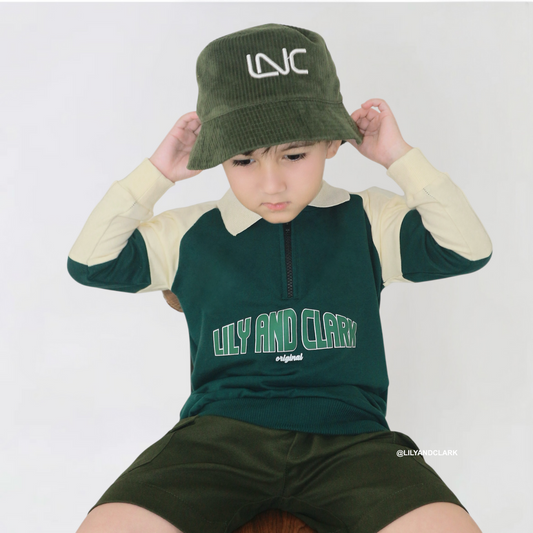 Lily And Clark Topi Bucket Tali Anak BC03-ARMY