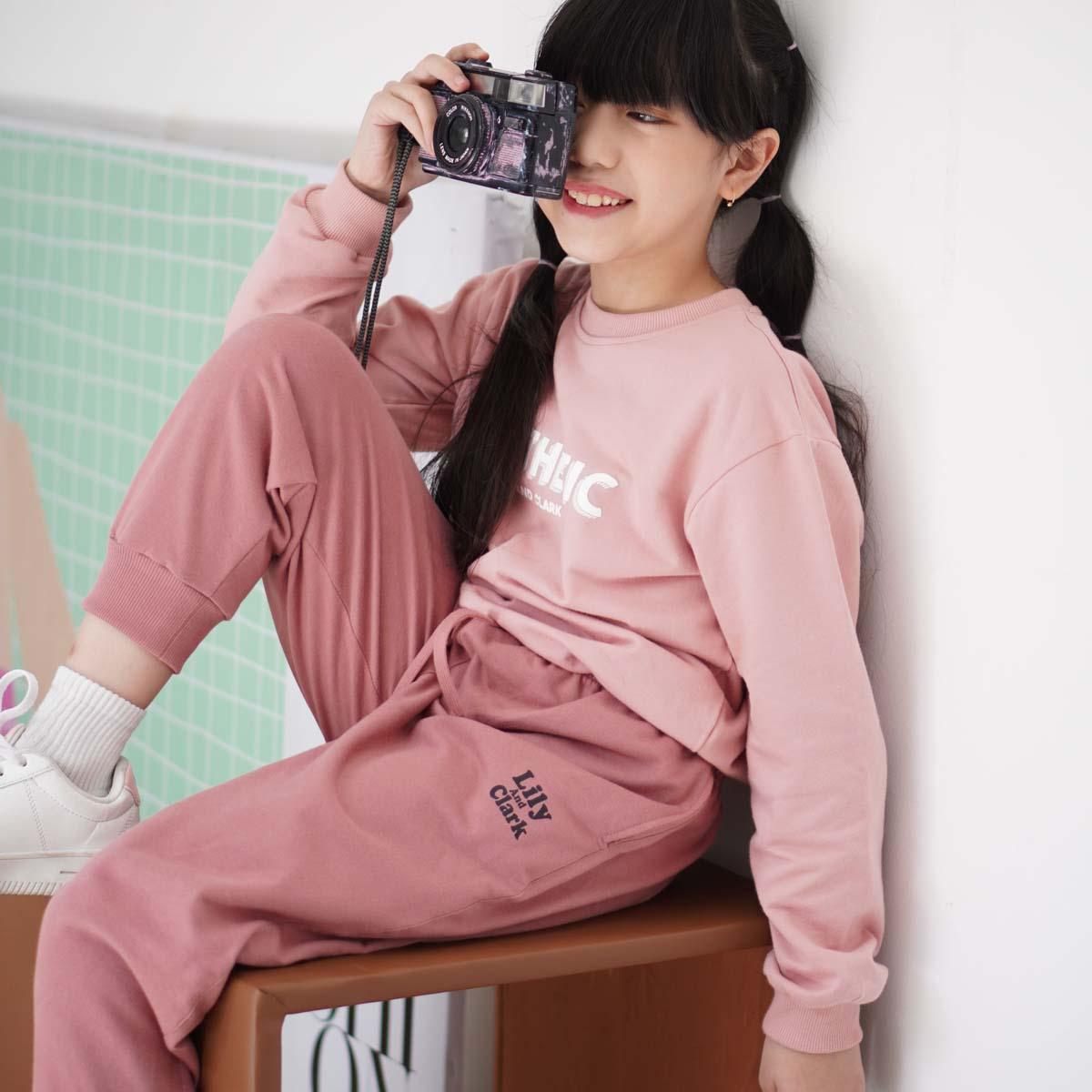 Lily And Clark Celana Panjang Anak Baby Tery Warna Pink Untuk Usia 2-15 Tahun - BTL03