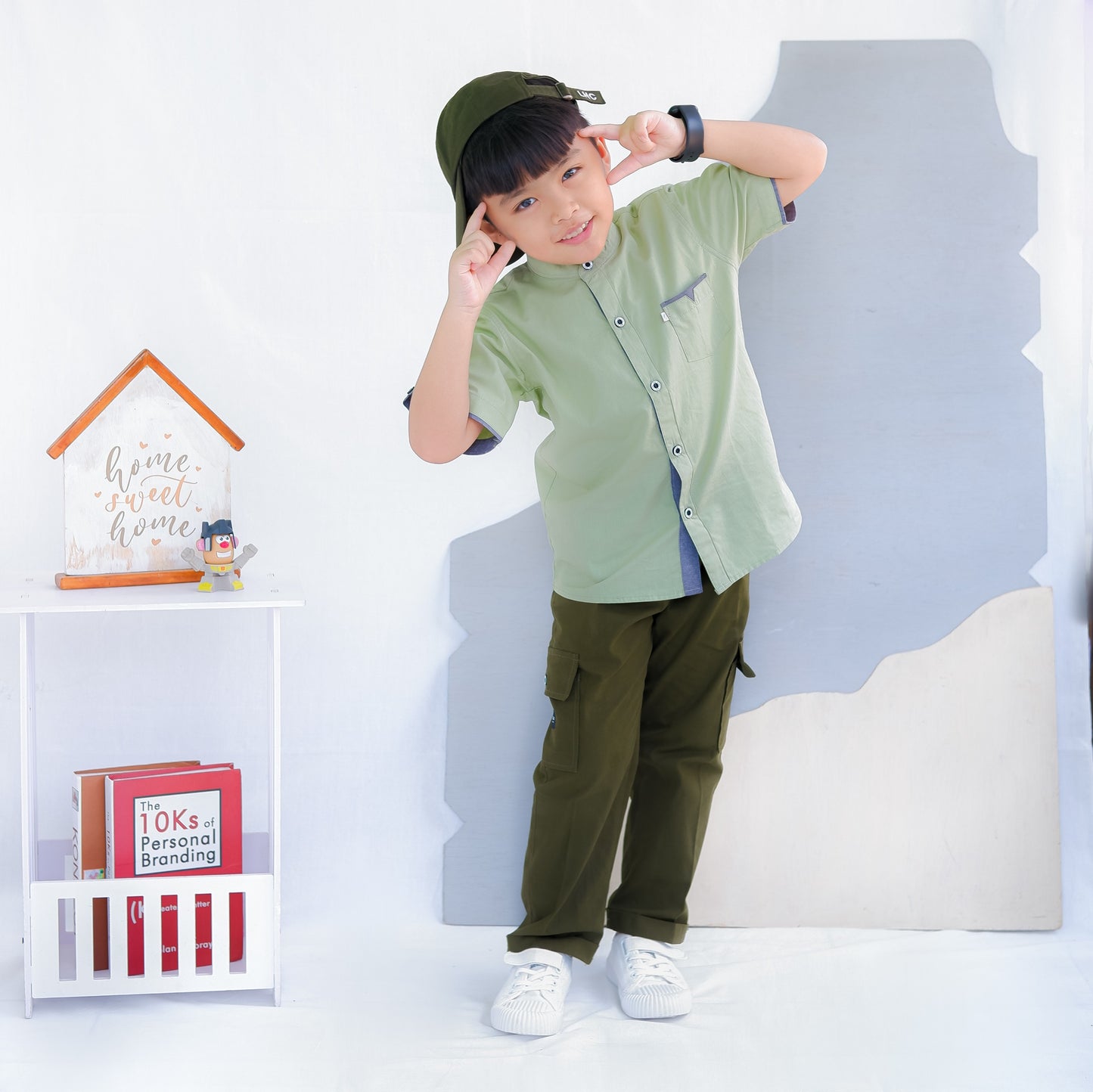 KEMEJA PENDEK ANAK KP11
