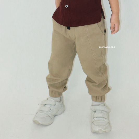 Lily And Clark Celana Chino BAGGY PANTS JOGER CBJ01 KHAKI