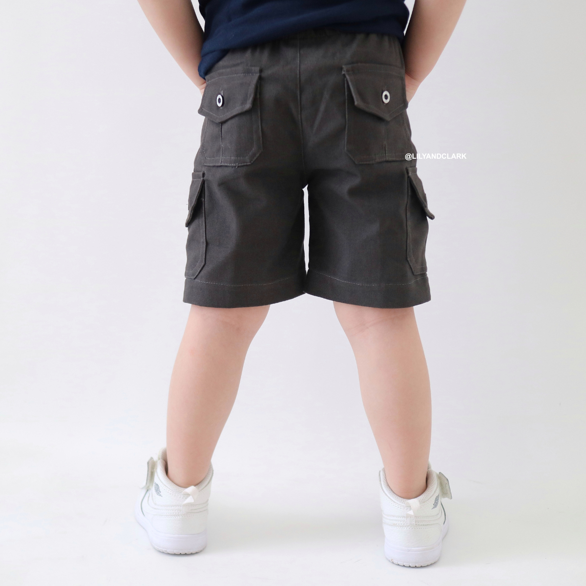 Lily And Clark Celana Pendek Cargo Chino CGP04 Abu