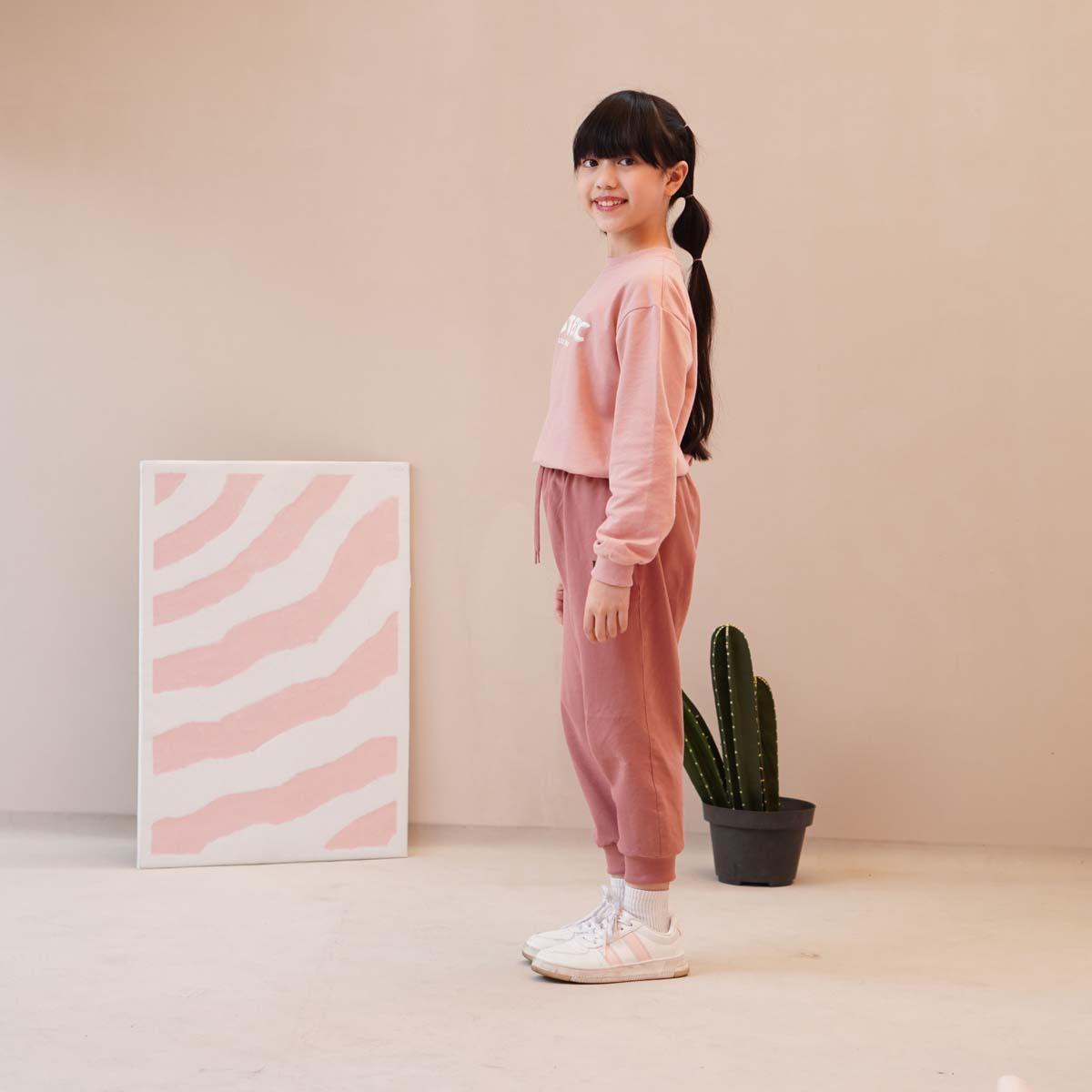 Lily And Clark Celana Panjang Anak Baby Tery Warna Pink Untuk Usia 2-15 Tahun - BTL03