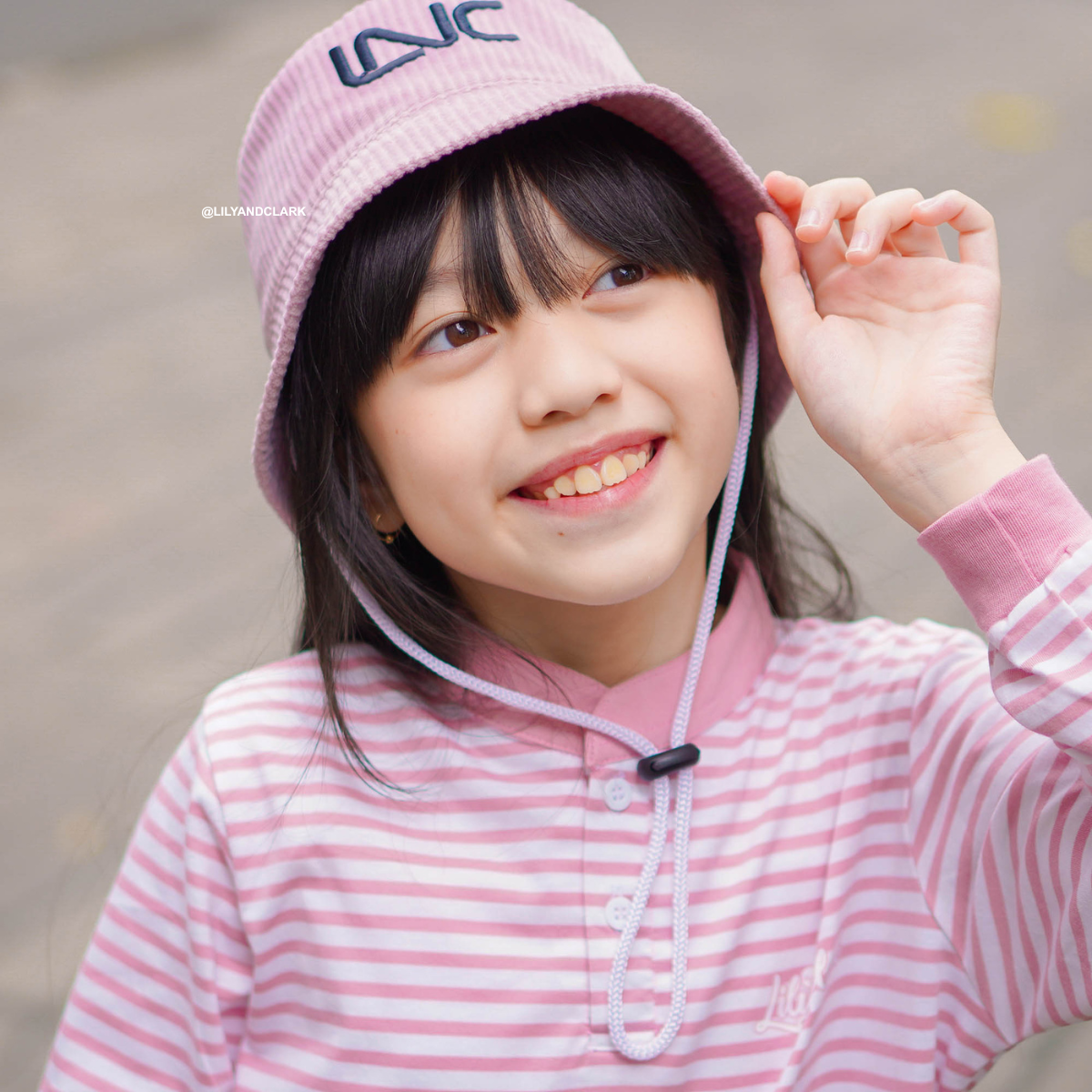 Lily And ClarK Topi Bucket Tali BC04-LILAC
