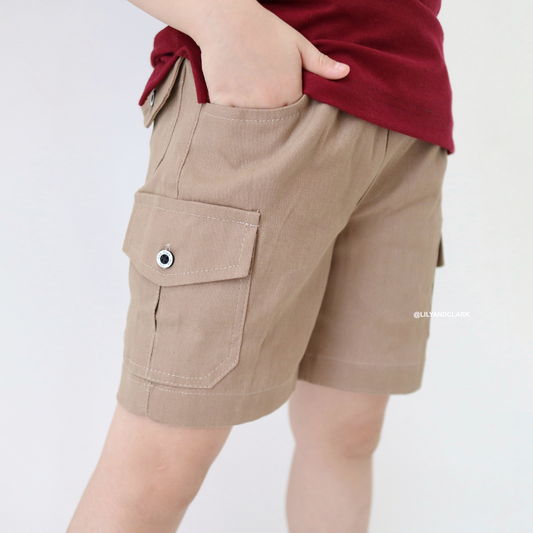 Lily And Clark Celana Cargo Chino Pendek CGP01 KHAKI
